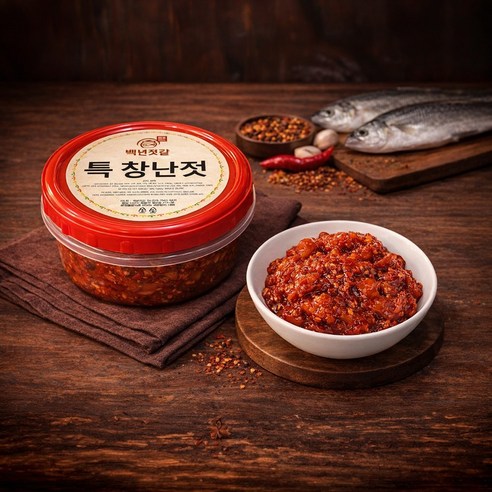 백년젓갈 창란젓 / 국내제조 / 프리미엄 / 저염 / 비빔 / 양념 / 추천 / 400g / 500g / 600g / 1kg, 1개, 400g