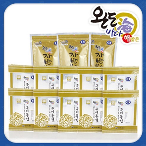 하나물산 완도 구이김자반김세트(구이돌김10봉자반김3봉)