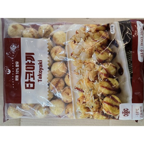 [아이스박스 포함] 골든피트 타코야끼 냉동, 1kg, 1개