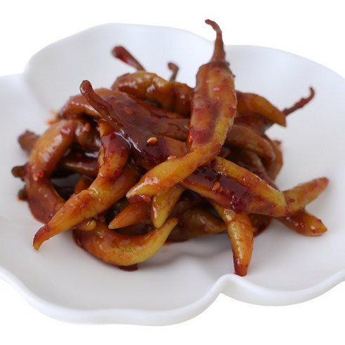 [여우마을 수제반찬] 촌스러운 양념고추장아찌 업소용 고추장아찌, 1kg, 2개