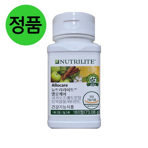 암웨이 최신제품  앨로케어 0.406g 180정