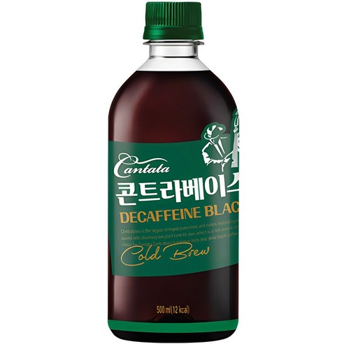 칸타타 콘트라베이스 디카페인 블랙 500ml, 500ml, 5개