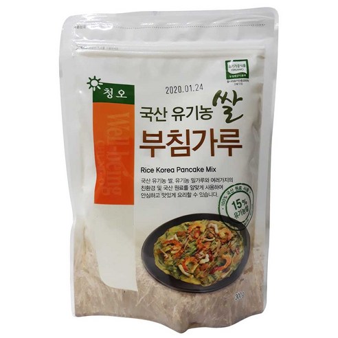 청오건강 청오 유기농 쌀 부침가루 300g 쌀부침 이강산닷컴