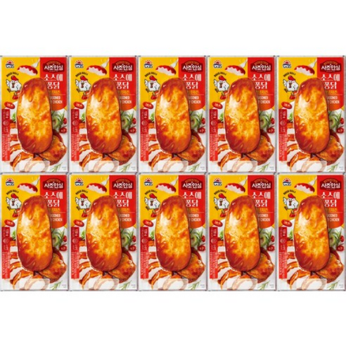 [사조대림] 사조안심 소스에퐁닭 양념치킨 130g x 10개 닭가슴살