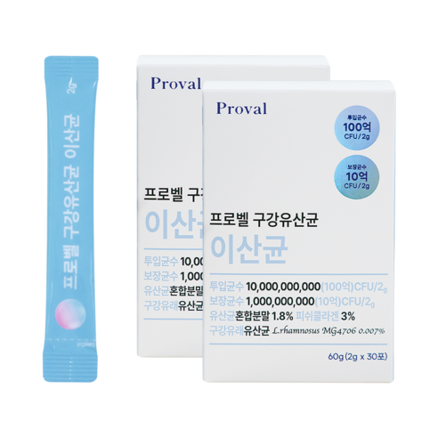 [특허 2종 본사직배송] 구강유산균 이산균 프로바이오틱스 30포 ,1개  - 비타민C 자일리톨 콜라겐