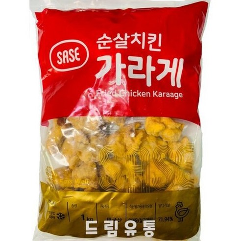 사세) 냉동 순살치킨 가라게 1kg, 1kg, 1개