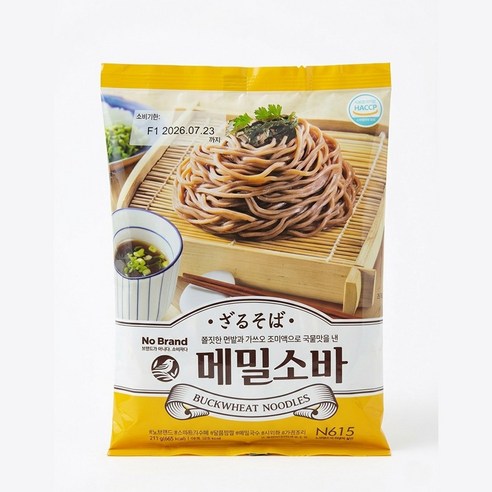 노브랜드 메밀소바 211g