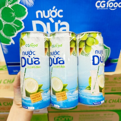 CG COCONUT WATER| 베트남 음료| CG 코코넛 워터| 코코넛 주스| 펄프 코코넛 워터