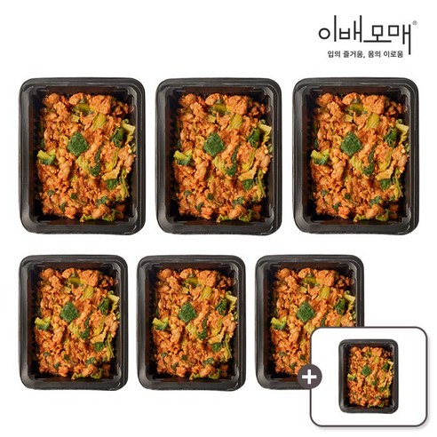 6+1 한식명장 반찬 얼갈이 우거지 청국장 찌개 200g 7팩