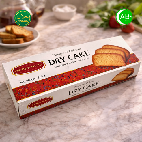 Noor Dry Cake 누르 드라이 케이크 바삭한 케이크 슬라이스