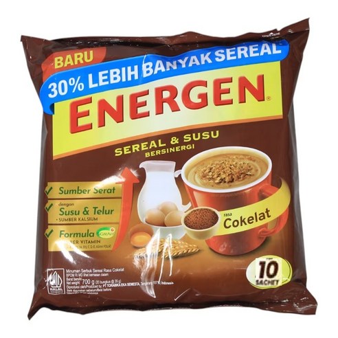 에너젠 코코아 350g 초콜릿 인도네시아 energen chocolate 할랄 halal, 2개, 10개입, 35g