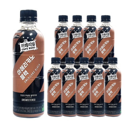 쟈뎅 까페리얼 아메리카노 블랙, 10개, 350ml