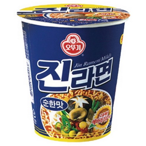 오뚜기 진라면 순한맛 작은컵 15개 탕비실 가성비, 15개