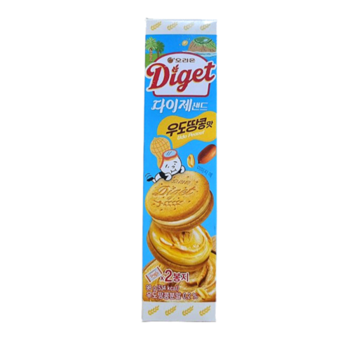 오리온 다이제샌드 우도땅콩맛
