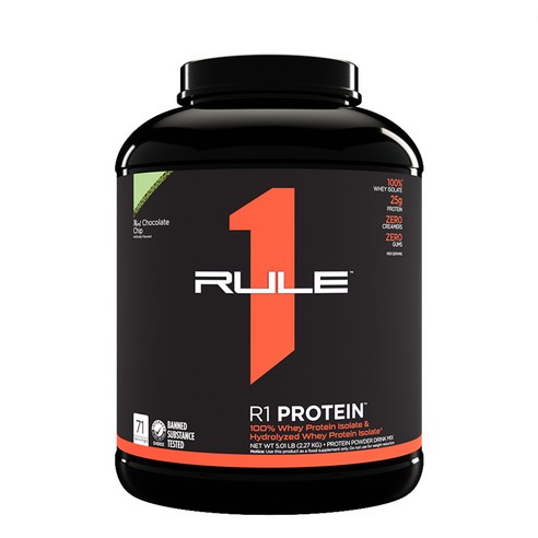 Rule1 룰원 웨이 아이솔레이트 민트초콜릿칩, 1개, 2.27kg