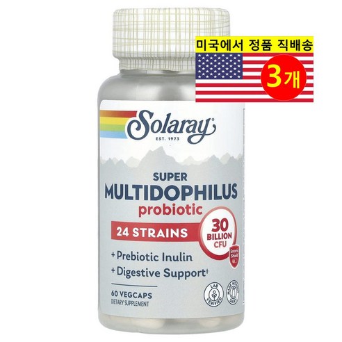 Solaray 솔라레이 다이제스티브 멀티도필루스 Multidophilus 150억 CFU