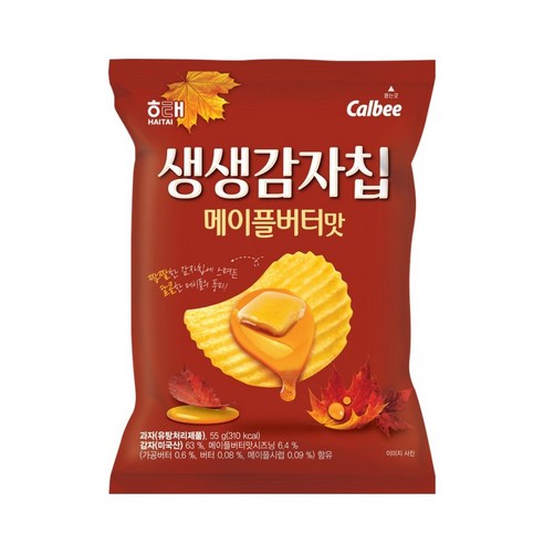 생생감자칩 메이플버터맛, 12개, 55g