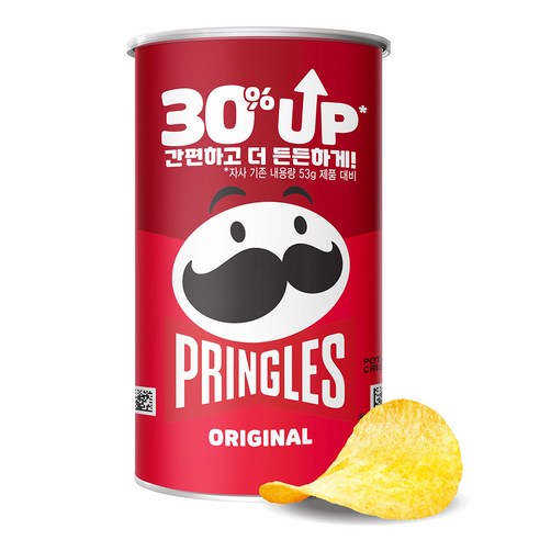 켈로그 프링글스 오리지날, 70g, 12개