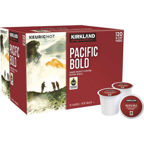 커클랜드 큐리그 캡슐커피 120개입 대용량 K cup 모음 - (옵션: 블랙퍼스트 블렌드 미디엄 로스트 퍼시픽 볼드 다크로스트)