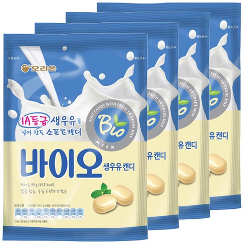 오리온 바이오 생우유 캔디, 99g, 4개