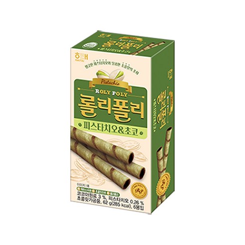 해태제과 롤리폴리 피스타치오&초코맛