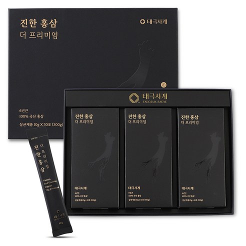 태극사계 홍삼스틱 30포 홍삼진액 사포닌 35.3mg 초고함량 6년근 풍기인삼 홍삼 어버이날선물 스승의날선물