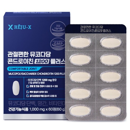 리쥬엑스 철갑상어 소연골 콘드로이친 1200, 1개, 60정