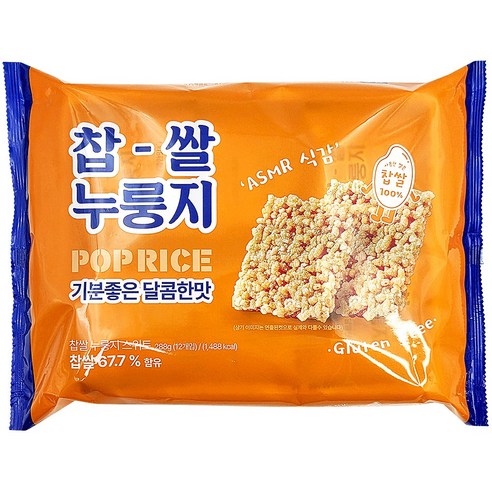 찹쌀 누룽지 스낵(스위트) 12개입 x 1팩
