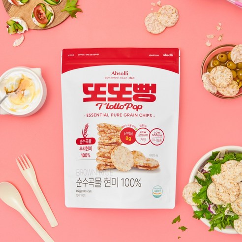 또또뻥 현미 100% 뻥튀기 고단백 저당 다이어트 과자 간식