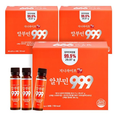 지니라이프 명작 마시는 알부민 999, 90개, 30ml
