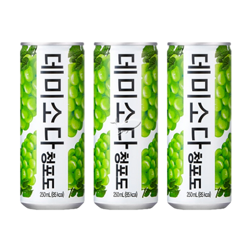 데미소다 청포도 250ml, 250ml, 15개