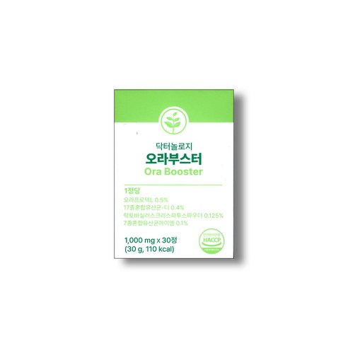 닥터놀로지 오라부스터 의사개발 구강유산균 특허 원료 4종 배합