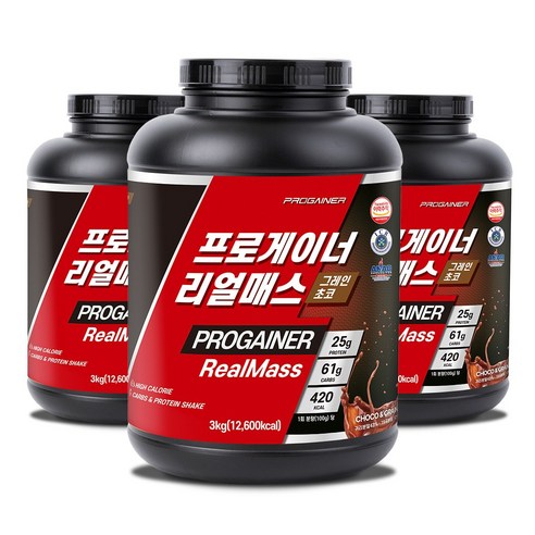 프로게이너 리얼매스 그레인초코 마른체형 벌크업 체중증가 곡물 탄수화물 단백질쉐이크 하드게이너