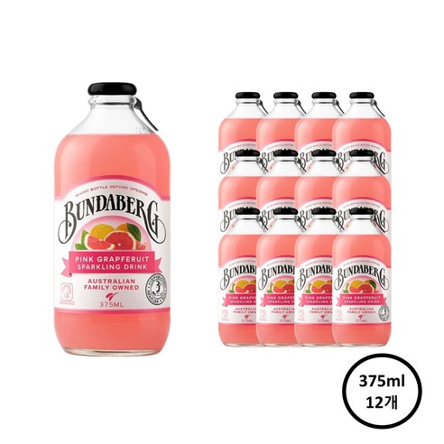 분다버그 분다버그 핑크자몽 375ml 12병 탄산음료
