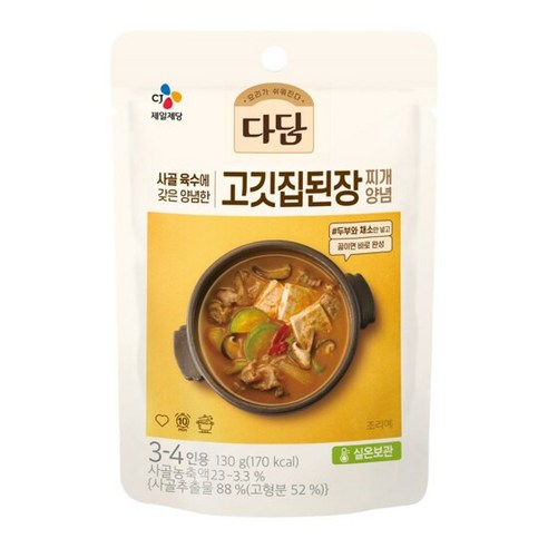 CJ제일제당 [CJ제일제당] 다담 고깃집된장찌개양념 130g x 10개