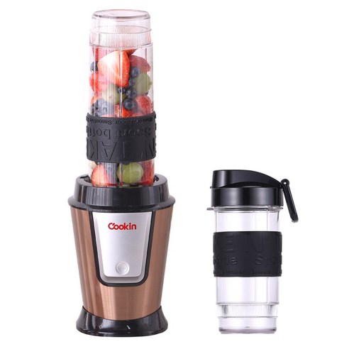 쿠킨 트라이탄 고속 파워 믹서기 텀블러 KEM-KD930CP 570ml + 400ml 골드