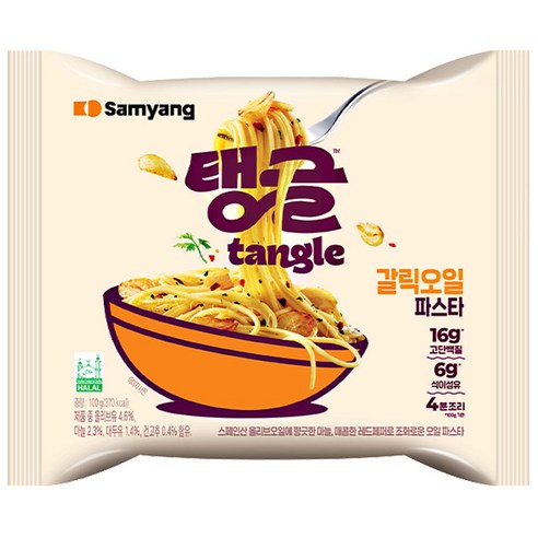 삼양 탱글 갈릭오일파스타 100g, 16개