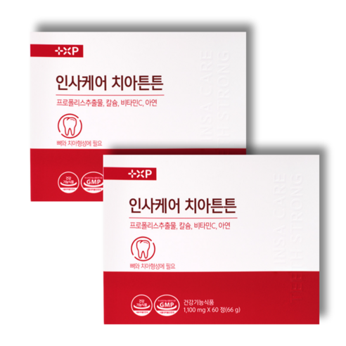 인사케어 치아 탄탄 칼슘 이가 튼튼 프로폴리스 비타민C 영양제