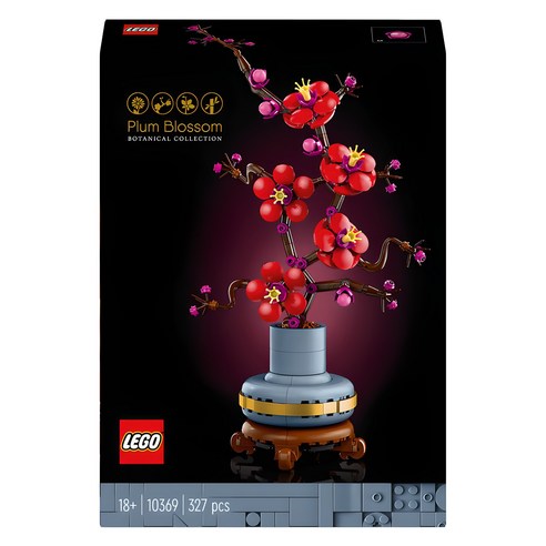 레고 보태니컬 매화 10369, 1개, 혼합색상