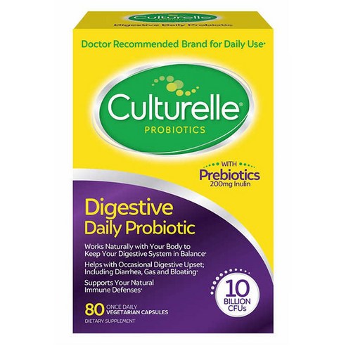 Culturelle 컬처렐 유산균 성인용 80정 배지캡슐 Digestive Health Probiotic
