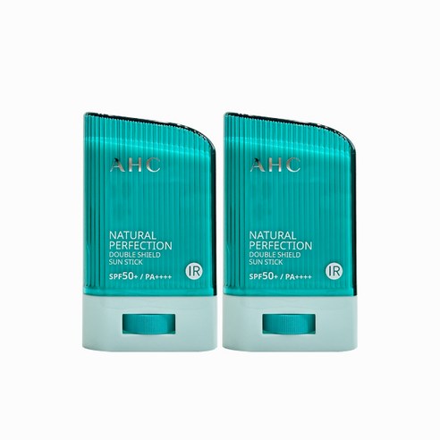 AHC 내추럴 퍼펙션 더블 쉴드 선스틱 SPF50+/PA++++, 22g, 2개
