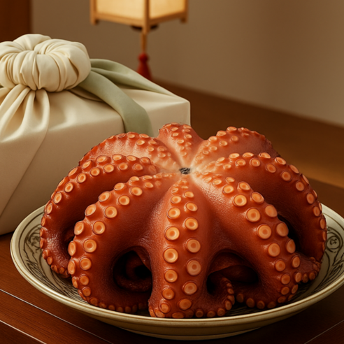 [소담어반] 대왕 자숙 문어 한마리 선물세트 선물용 제수용 가정용, 1개, 1.5kg 1마리