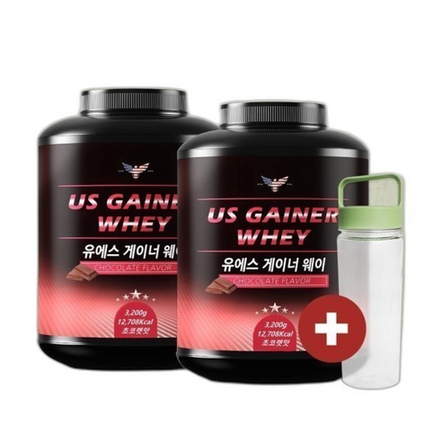 1+1 유에스게이너웨이 프로틴 벌크업 살찌는보충제 탄수화물 초코맛 1시30분이전 당일발송/쉐이크컵