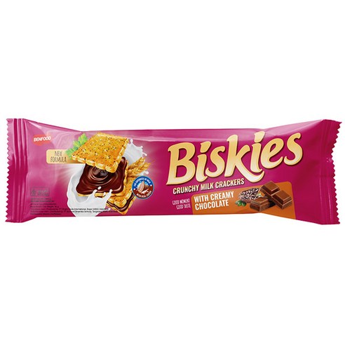 비스키스 크런키 밀크 초콜릿 크림 크래커, 1개, 96g