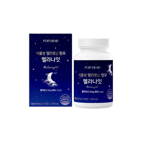 포디어 식물성 멜라토닌 함유 말라나잇 60정, 1개