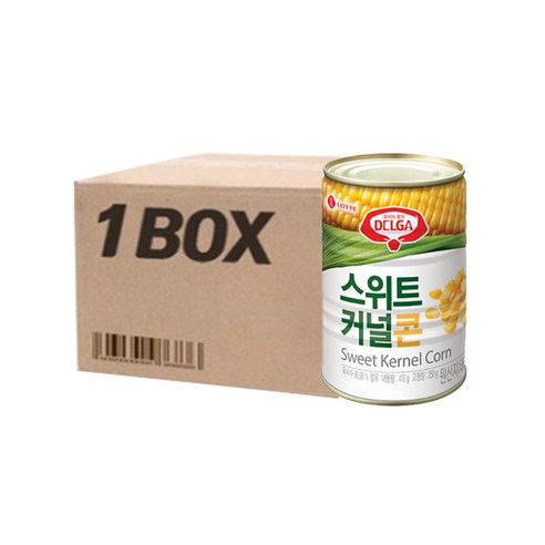 롯데스위트콘 410gX24EA 1BOX 콘치즈 안주 옥수수 캔통조림 고소한 식재료, 9.84kg, 1개
