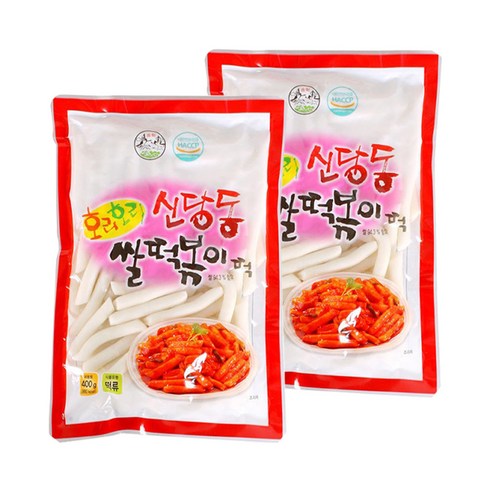 송학 호리호리 신당동 쌀떡볶이, 400g, 1개입, 2개, 400g, 2개