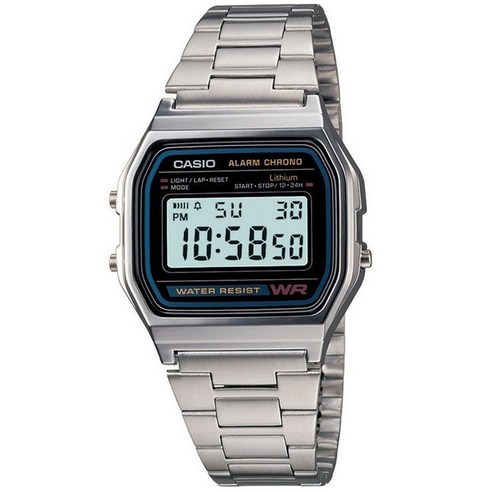 [CASIO] 카시오 A158WA-1 공용 메탈 빈티지 디지털 전자시계