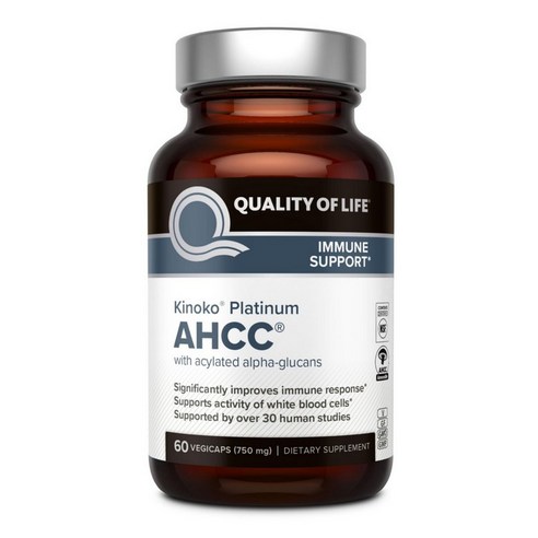 2+1 퀄리티 오브 라이프 AHCC RX 300mg 소프트젤 60정 / 해외직구 미국정품