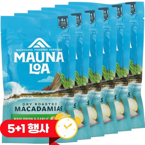 [5+1] 마우나로아 마카다미아 마우이 양파와 마늘맛 113g / 해외직구 호주정품, 6개